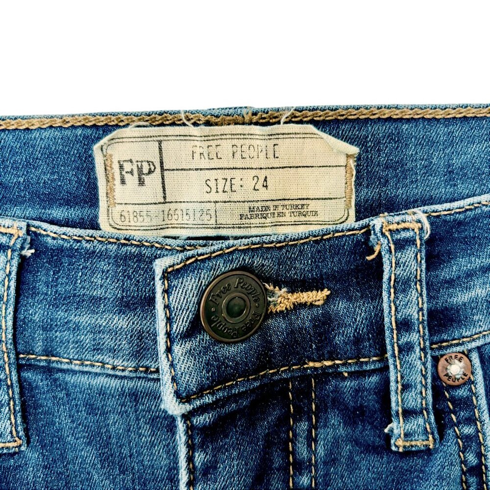 Free People Phoenix & Floral Embroidered Skinny Jeans - Picture 13 of 13